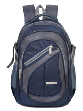 Load image into Gallery viewer, Teakwood Leather Unisex Solid Navy Blue 34L Medium Backpack
