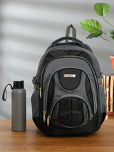 Load image into Gallery viewer, Teakwood Leather Unisex Solid Black 34L Medium Backpack
