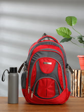 Load image into Gallery viewer, Teakwood Leather Unisex Solid Red 34L Medium Backpack
