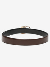 Load image into Gallery viewer, Men Brown &amp; Black Textured Genuine Leather Reversible Belt
