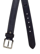 Load image into Gallery viewer, Teakwood Men Genuine Leather Dark Blue Solid Casual Belt
