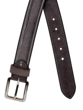 Load image into Gallery viewer, Teakwood Men Genuine Leather Grey Solid Casual Belt
