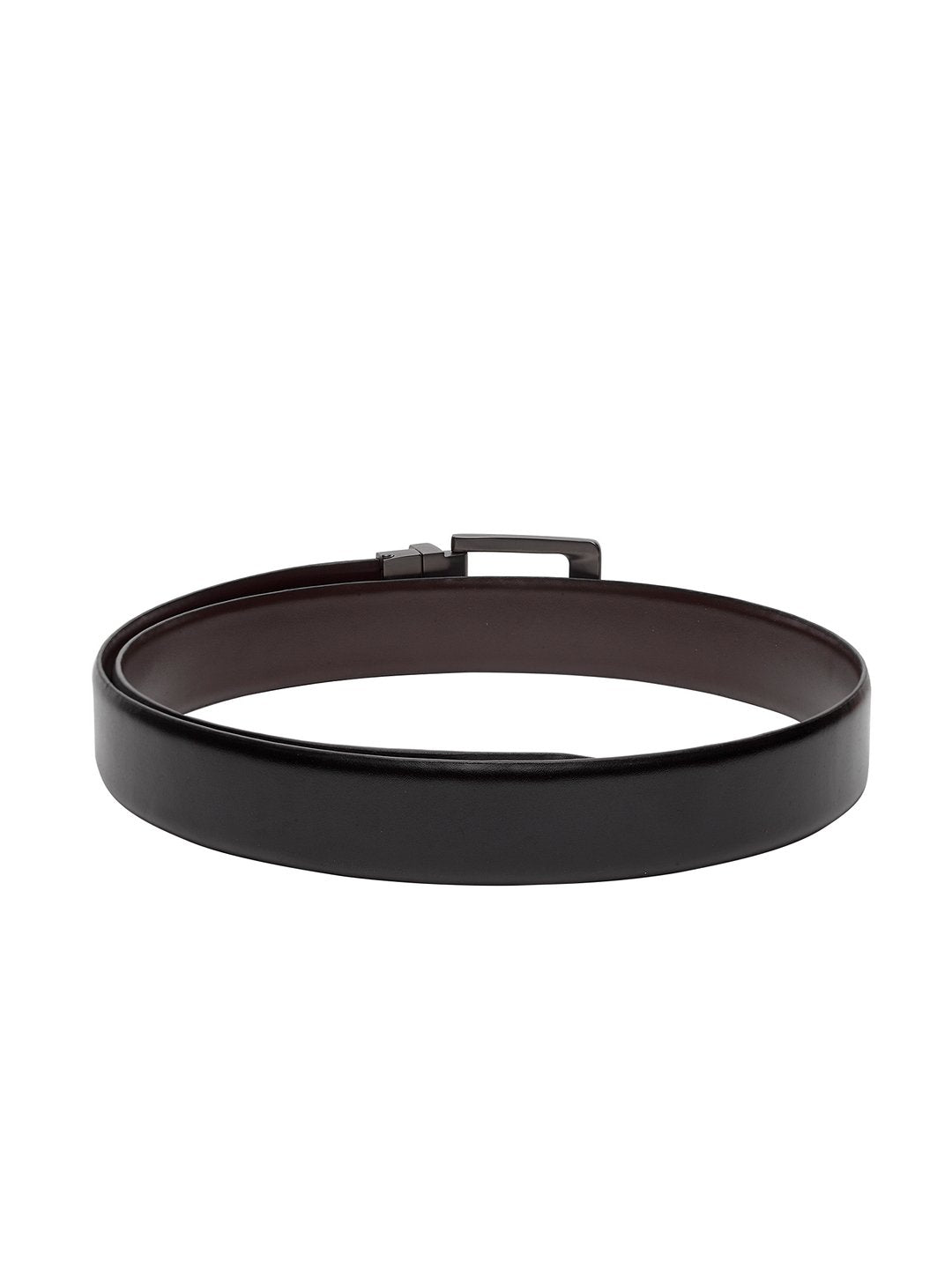 Teakwood Men Genuine Leather Black & Brown Solid Reversible Belt – Teakwood  Leathers