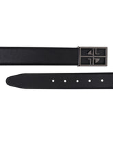 Load image into Gallery viewer, Teakwood Genuine Leather Black Belt
