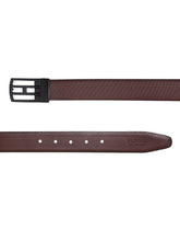 Load image into Gallery viewer, Men Black &amp; Brown Solid Reversible Leather Belt
