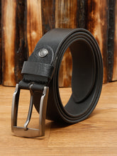 Load image into Gallery viewer, Men Black Leather Belt
