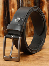 Load image into Gallery viewer, Men Black Leather Belt
