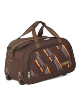 Load image into Gallery viewer, Teakwood Leather Brown Printed Small Duffle Bag
