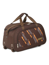 Load image into Gallery viewer, Teakwood Leather Brown Printed Large Duffel Bag
