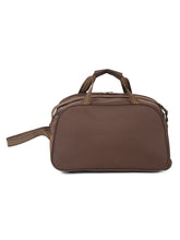 Load image into Gallery viewer, Teakwood Leather Brown Printed Small Duffle Bag
