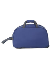 Load image into Gallery viewer, Teakwood Leather Navy Blue Printed Large Duffle Bag
