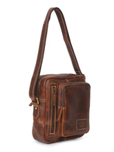 Load image into Gallery viewer, Teakwood Genuine Unisex Tan Genuine Leather Messenger Bag
