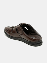 Load image into Gallery viewer, Teakwood Men&#39;s Real Leather Brown Sandals
