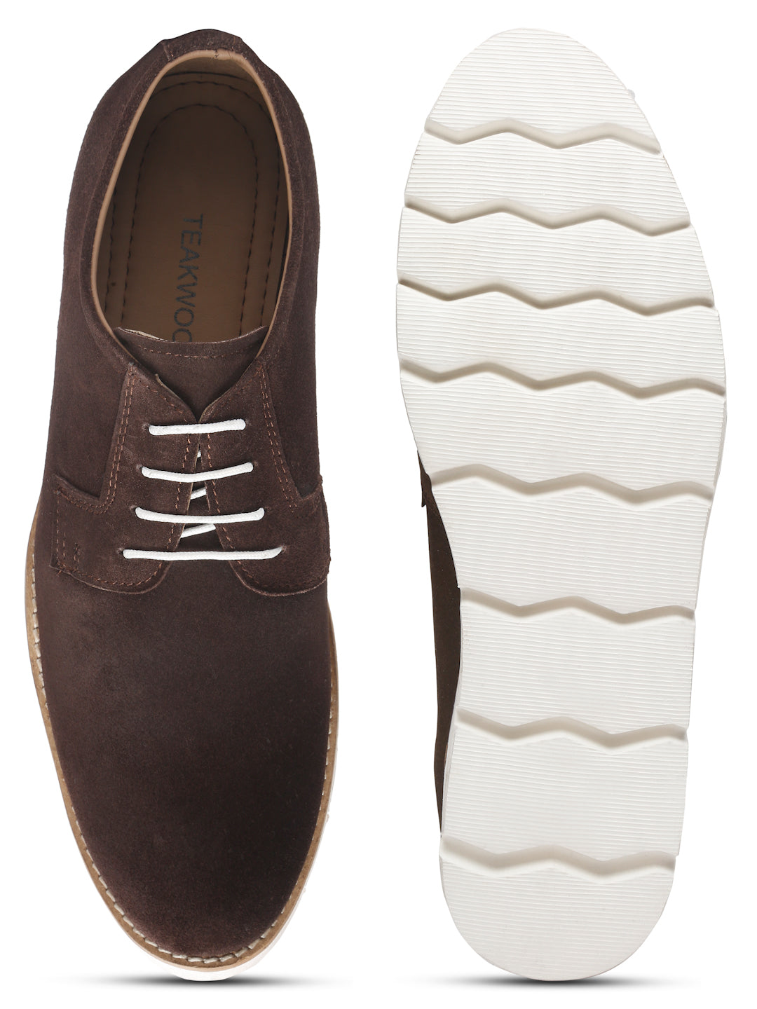 Teakwood Leather Men Solid Round-Toe Brown Loafer