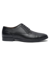 Load image into Gallery viewer, Teakwood Leather Men Solid Black Brogues
