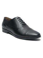 Load image into Gallery viewer, Teakwood Leather Men Solid Black Brogues
