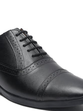 Load image into Gallery viewer, Teakwood Leather Men Solid Black Brogues
