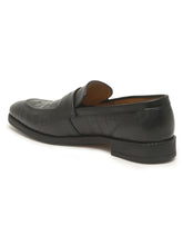 Load image into Gallery viewer, Teakwood Genuine Leather Regular Fit Loafers in Black
