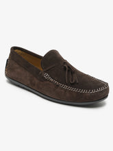 Load image into Gallery viewer, Men Brown Solid Suede Casual Loafers
