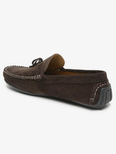 Load image into Gallery viewer, Men Brown Solid Suede Casual Loafers
