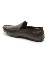 Load image into Gallery viewer, Men Brown Solid Leather Formal Loafers
