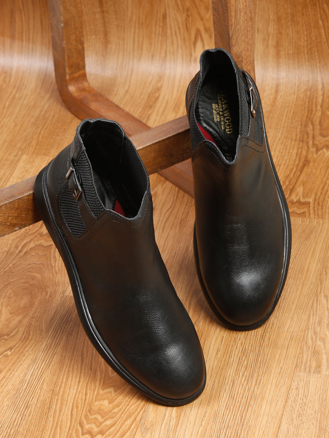 Teakwood Leather Men Solid Single Monk Chelsea Boots