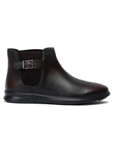 Load image into Gallery viewer, Teakwood Leather Men Solid Single Monk Chelsea Boots
