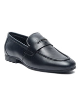 Load image into Gallery viewer, Teakwood Leather Men Black Solid Leather Formal Slip-On
