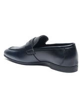 Load image into Gallery viewer, Teakwood Leather Men Black Solid Leather Formal Slip-On
