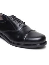 Load image into Gallery viewer, Teakwood Genuine Leather Black Oxford Shoes for Men
