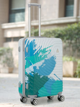 Load image into Gallery viewer, Unisex Abstract Printed Medium Hard Trolley Bag
