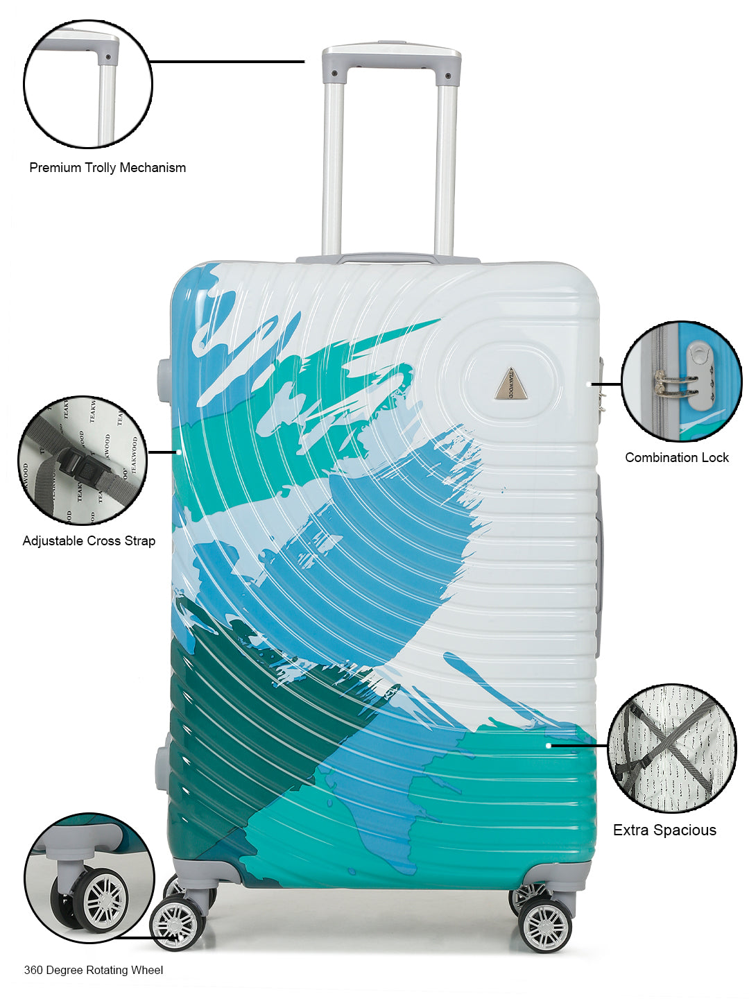 Skybags Oscar Polycarbonate 69.2 cms Metallic Graphite Hard Sided Suitcase  (OSCAR69MGP) : Amazon.in: Fashion