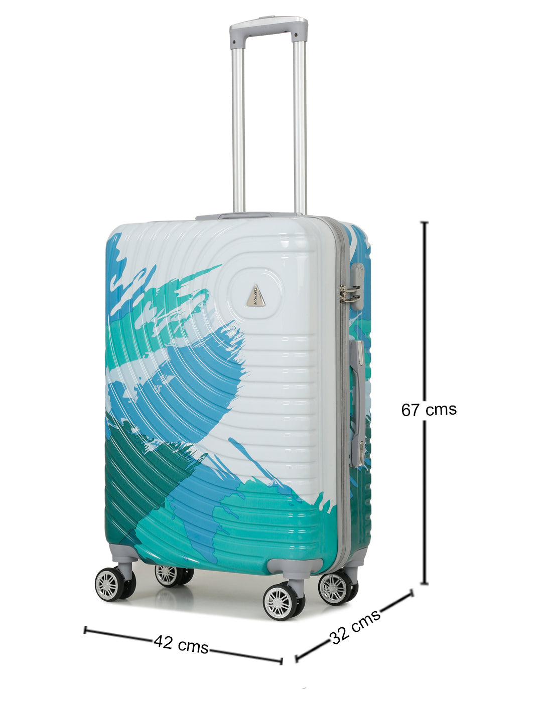 Buy Skybags Crest Cabin Hard Luggage (55 cm) | Polycarbonate Luggage Trolley  with 8 Wheels and TSA Approved Lock| Super Lemon Hydrangea | Unisex at  Amazon.in