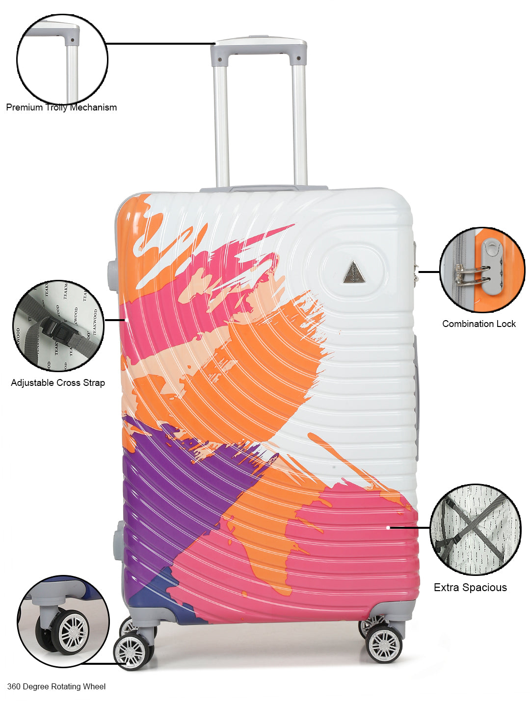 Buy American Tourister Swag-on Multicolor Trolley Bag - 67 cm Online At  Best Price @ Tata CLiQ