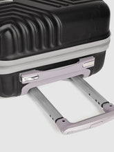 Load image into Gallery viewer, Black-Toned Textured Hard-Sided Cabin Trolley Suitcase
