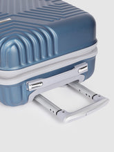 Load image into Gallery viewer, Blue-Toned Textured Hard-Sided Cabin Trolley Suitcase
