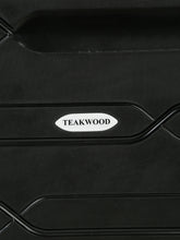 Load image into Gallery viewer, Teakwood Leather Black Patterned Hard-Sided Large Trolley Bag
