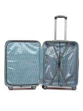 Load image into Gallery viewer, Unisex Turquoise Green Textured Hard Sided Medium Size Check-In Trolley Bag
