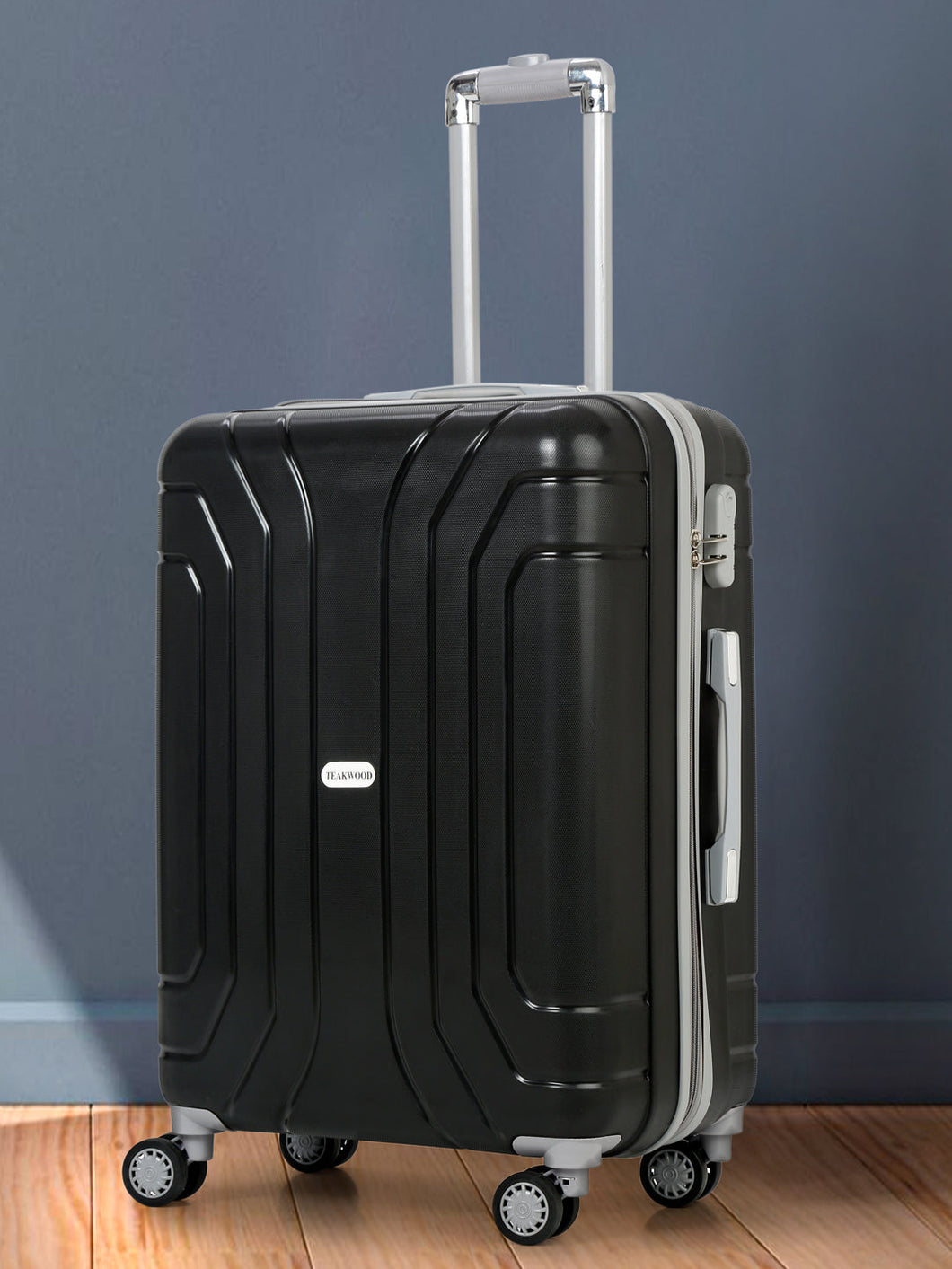 Unisex Hard Black Large Trolley Bag