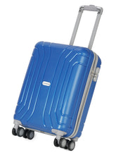 Load image into Gallery viewer, Unisex Hard Blue Medium Trolley Bag
