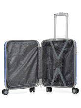 Load image into Gallery viewer, Unisex Hard Blue Medium Trolley Bag
