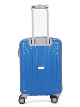 Load image into Gallery viewer, Unisex Hard Blue Medium Trolley Bag

