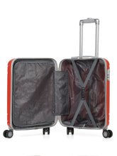Load image into Gallery viewer, Unisex Hard Red Large Trolley Bag
