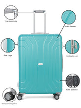 Load image into Gallery viewer, Unisex Hard Turquoise Medium Trolley Bag
