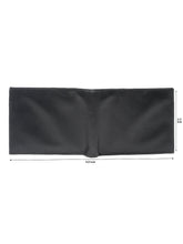 Load image into Gallery viewer, Men Black Leather Two Fold Wallet
