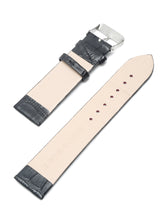 Load image into Gallery viewer, Teakwood black croco texture leather 22 MM watch strap
