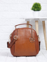 Load image into Gallery viewer, Teakwood Leathers Solid Textured Backpack
