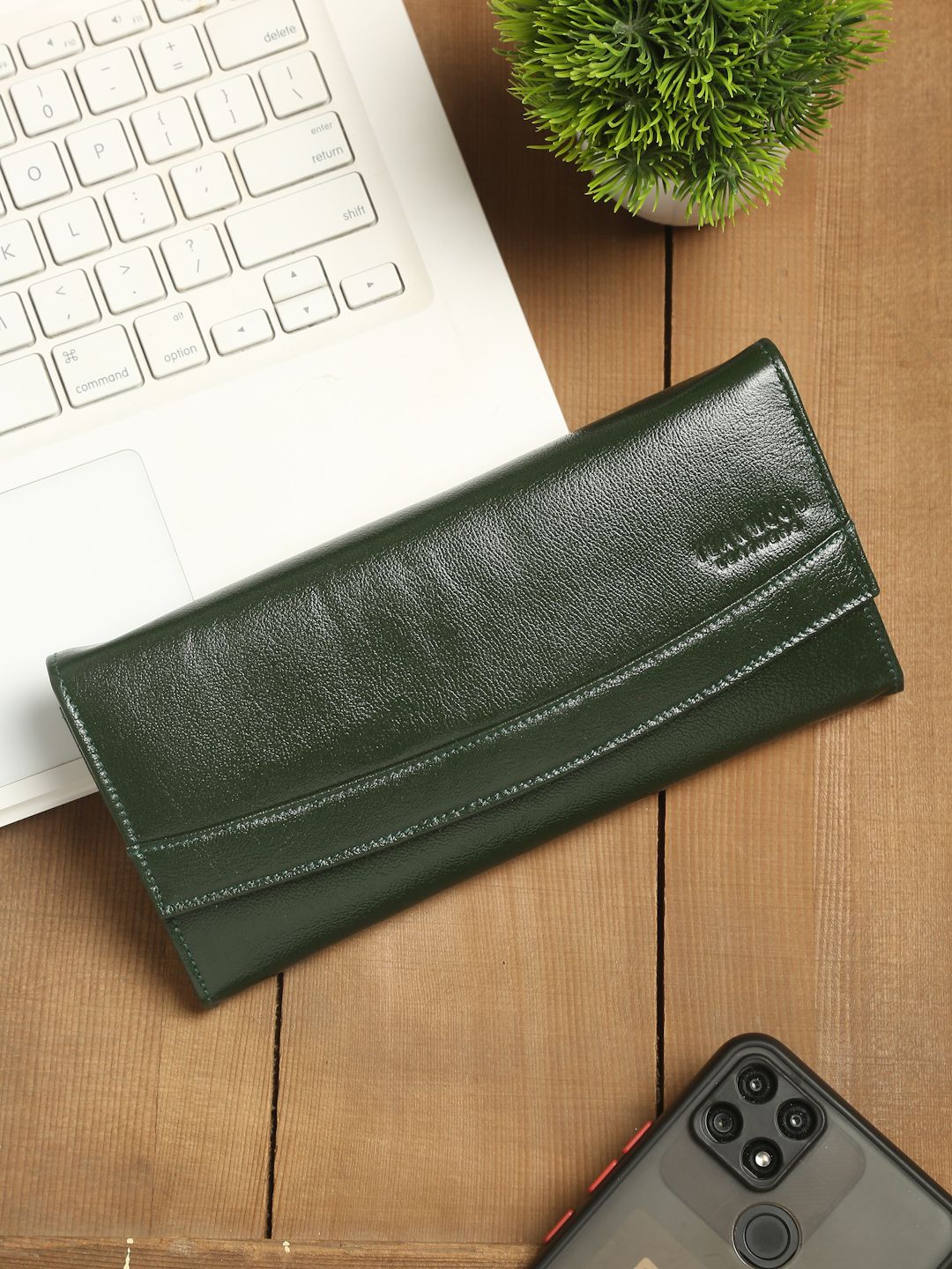 Green Tara Small Card Case Wallet | Melie Bianco