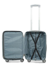 Load image into Gallery viewer, Unisex Grey Textured Hard-Sided Cabin Trolley Bag
