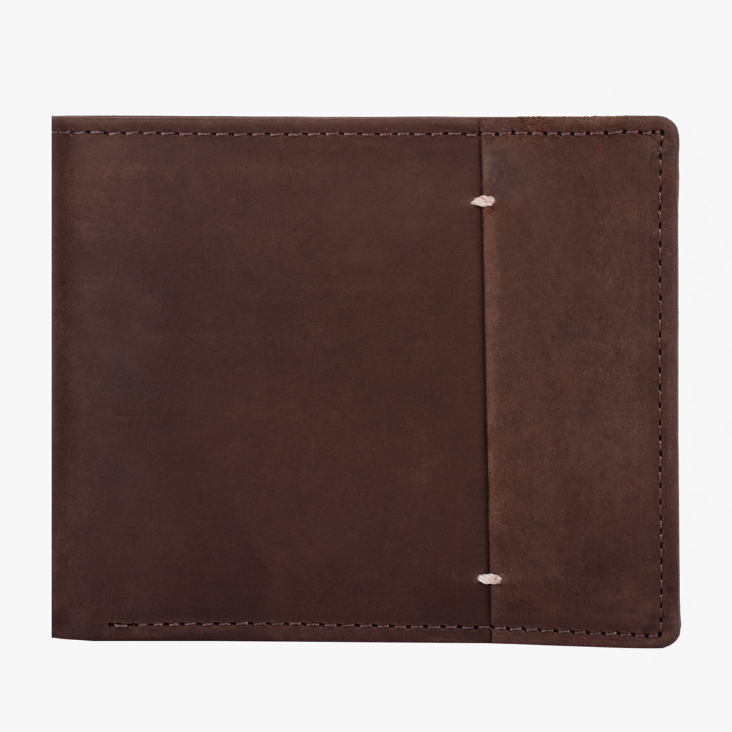 Teakwood Men Genuine Leather Brown Colour Two Fold Wallet
